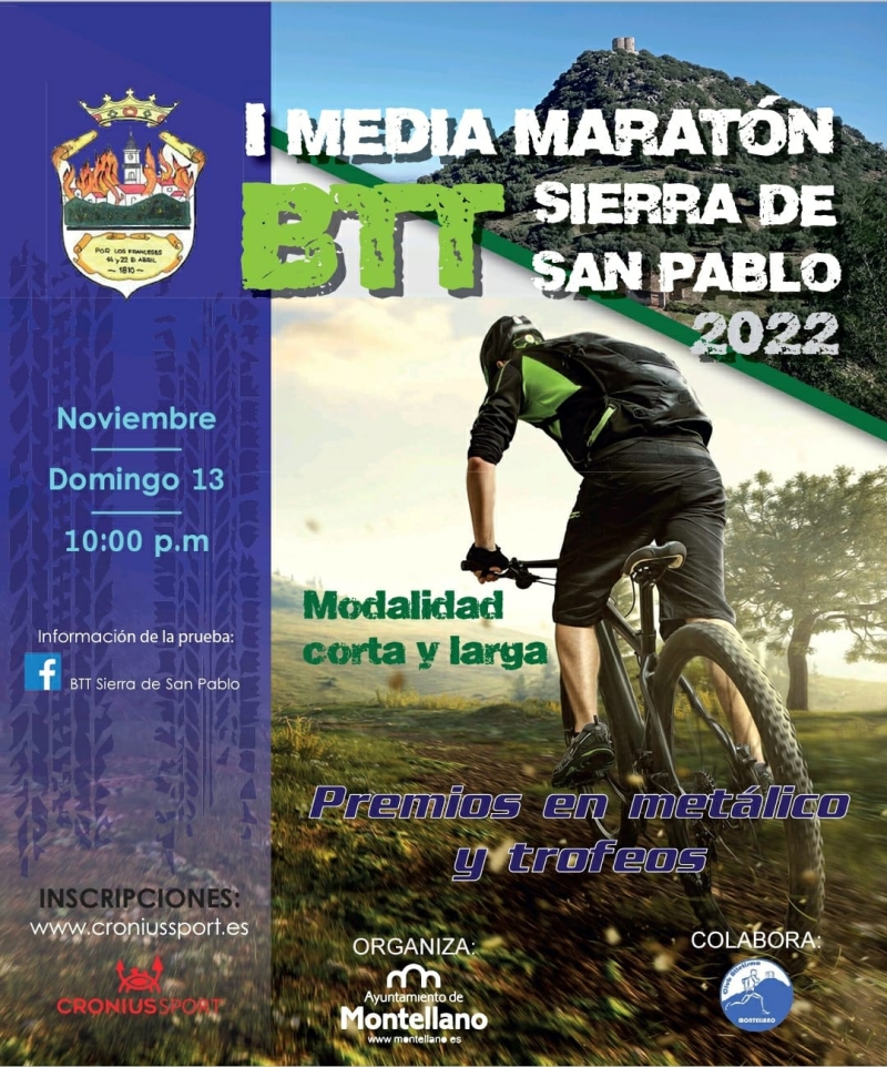 I MEDIA MARATON BTT SIERRA DE SAN PABLO 2022 - Inscríbete