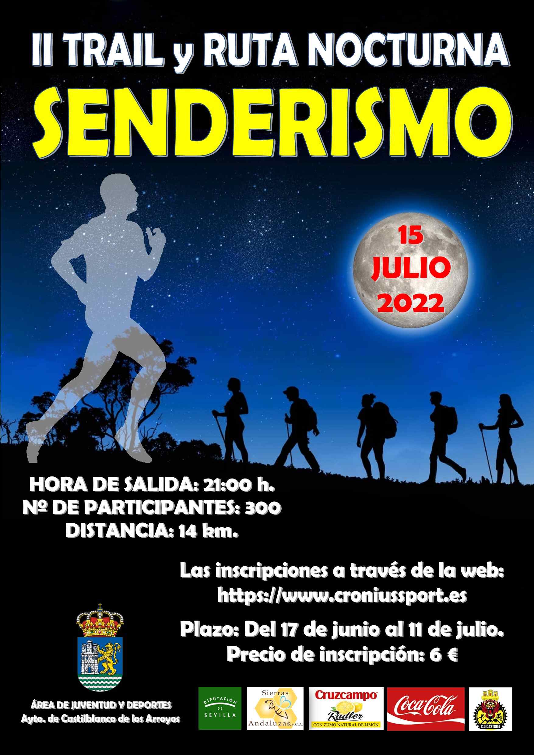 II TRAIL Y RUTA SENDERISTA NOCTURNA CASTILBLANCO - Inscríbete
