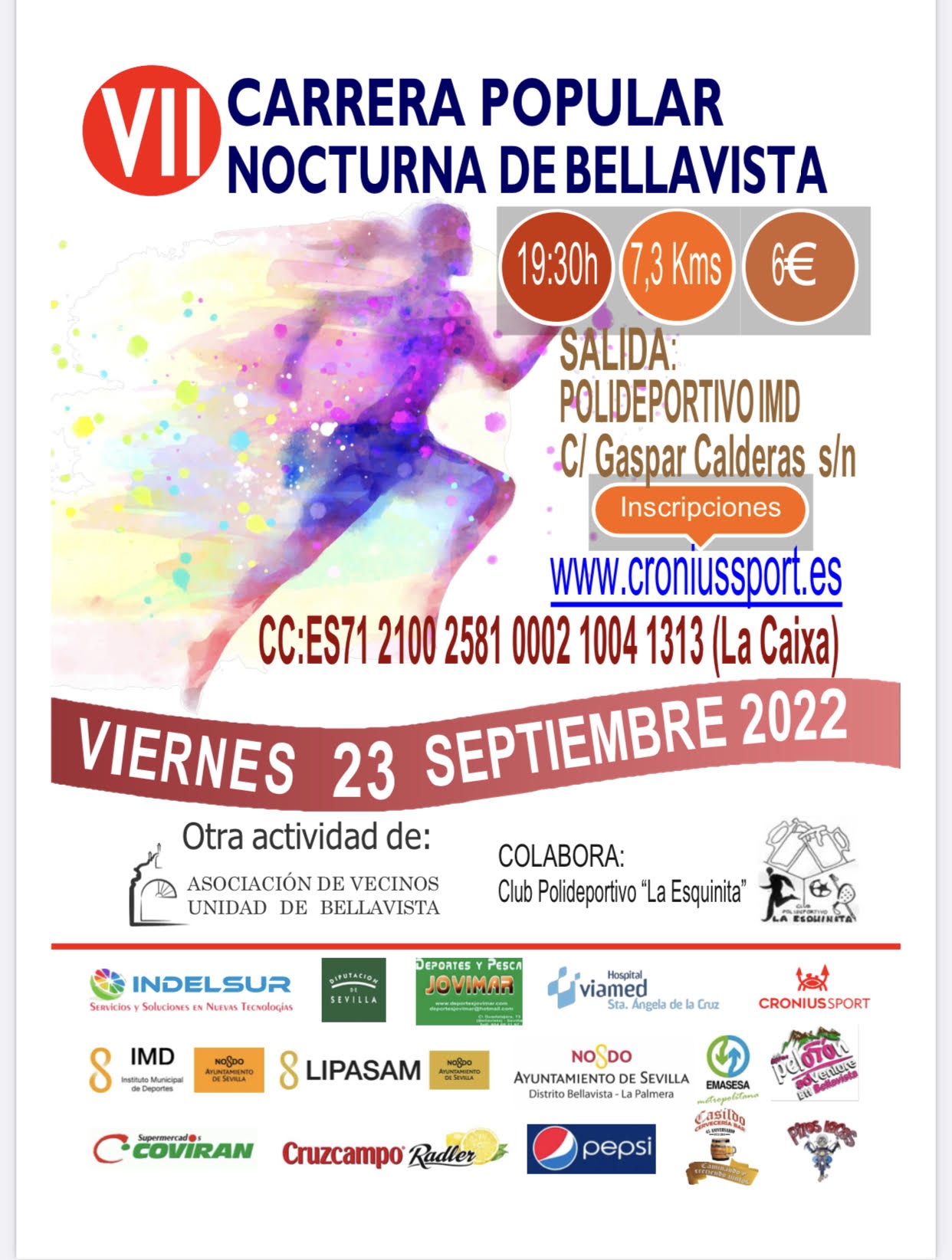 VII CARRERA POPULAR NOCTURNA DE BELLAVISTA - Inscríbete