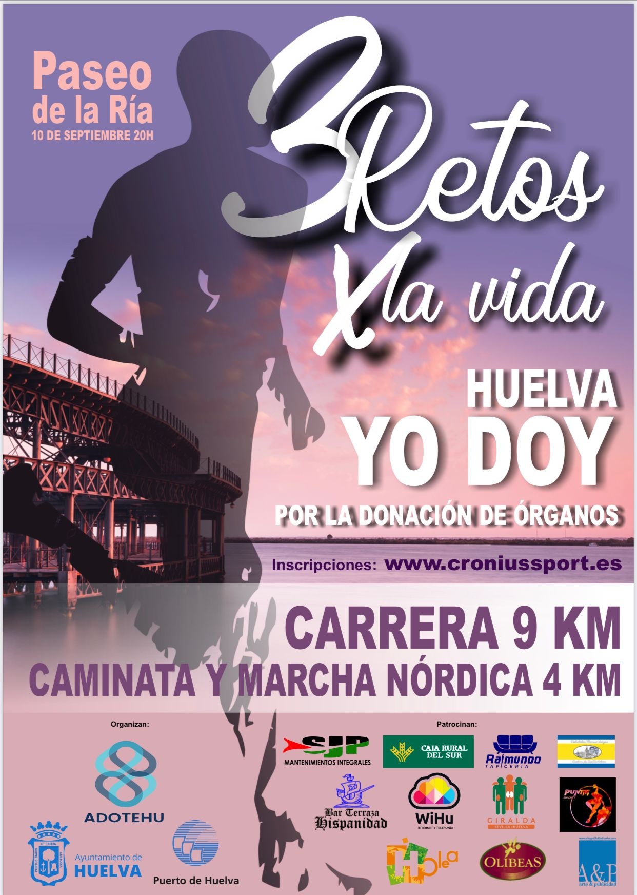 IV PRUEBA DEPORTIVA “3 RETOS POR LA VIDA, YO DOY” - Inscríbete