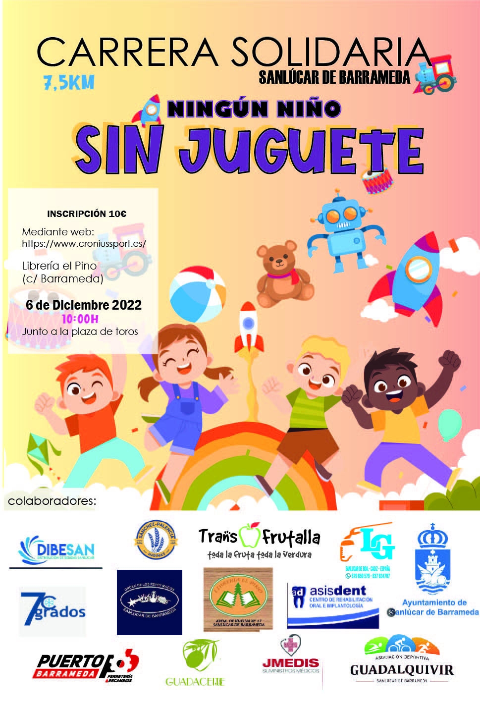 CARRERA SOLIDARIA NINGUN NIÑO SIN JUGUETE - Inskriba zaitez
