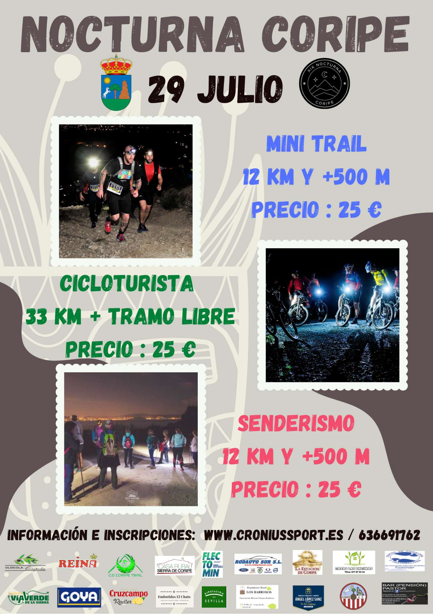 XIX NOCTURNA DE CORIPE - Inscríbete