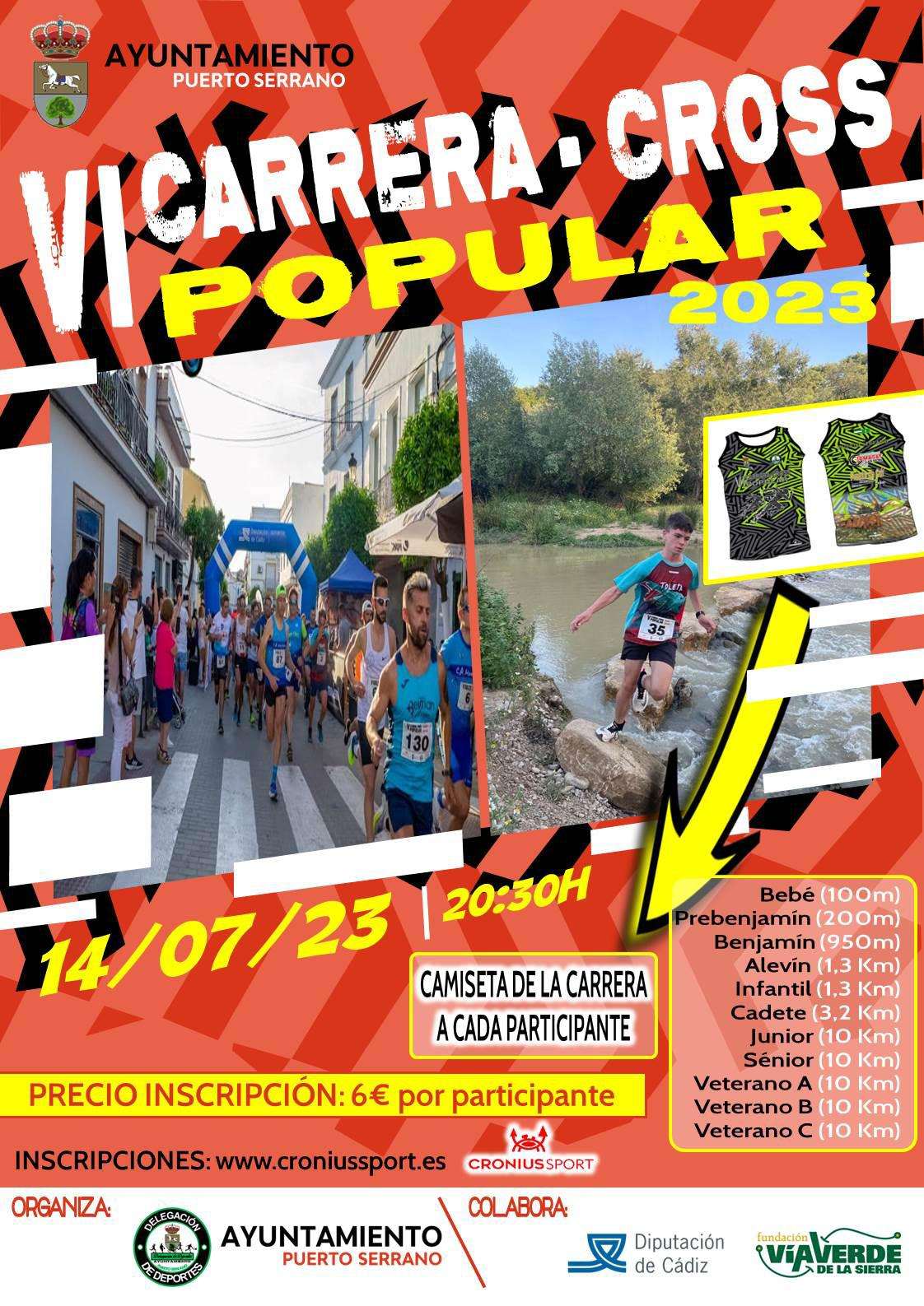 6ª CARRERA-CROSS POPULAR PUERTO SERRANO - Inscríbete