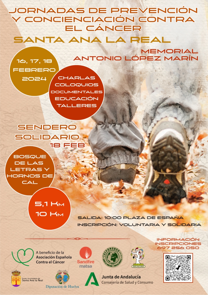 JORNADAS DE PREVENCIÓN Y CONCIENCIACIÓN CONTRA EL CÁNCER - MEMORIAL ALM 2024 - Inscríbete