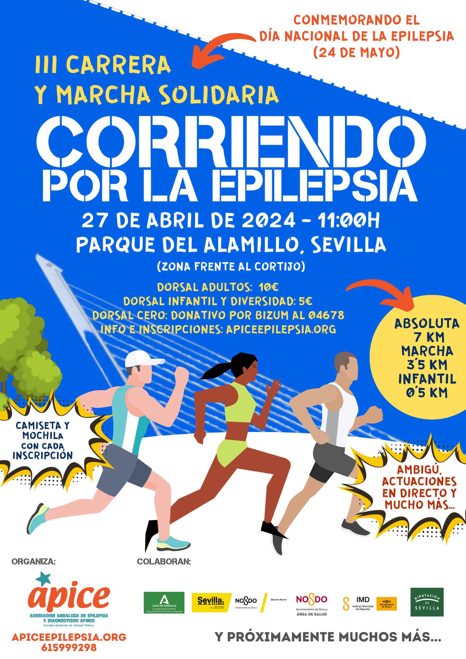 III CARRERA SOLIDARIA CORRIENDO POR LA EPIEPSIA - 2024 - Inscríbete