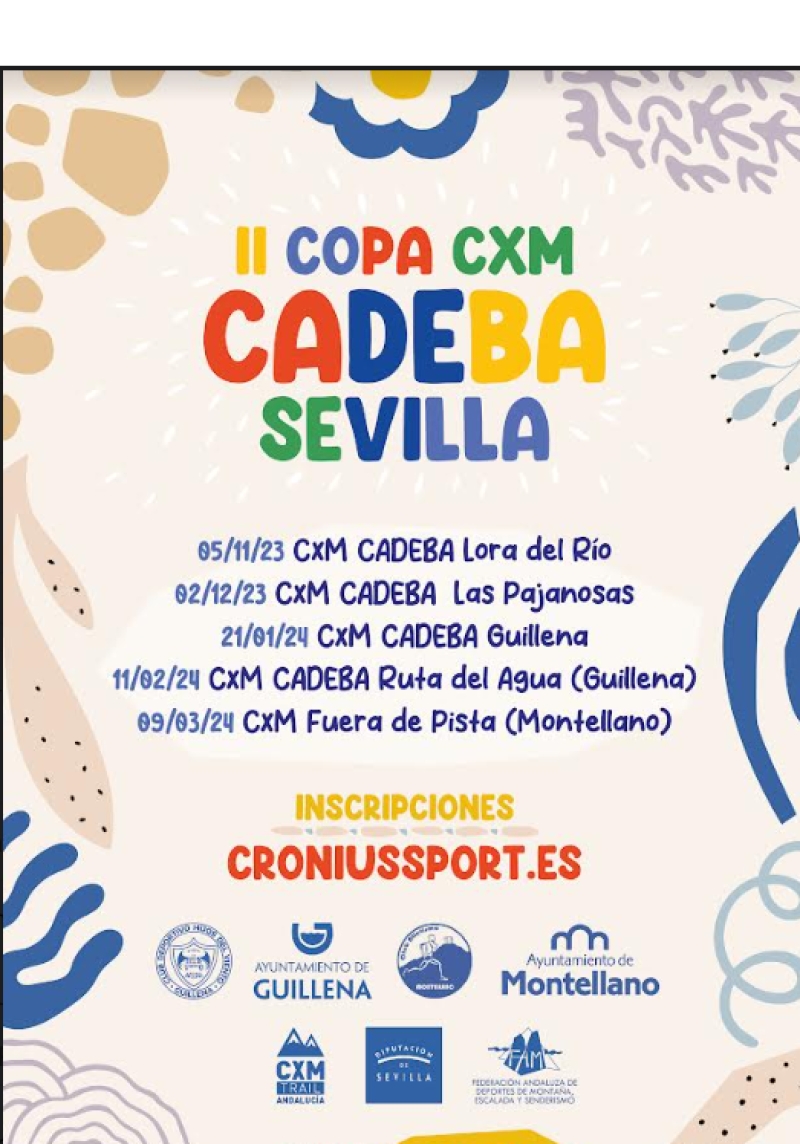 IV COPA CARRERAS POR MONTAÑA CADEBA SEVILLA 2023-24 - Inscríbete
