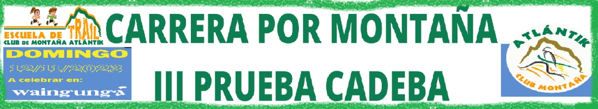 Resultats  - III CXM CADEBA ATLÁNTIK 2023