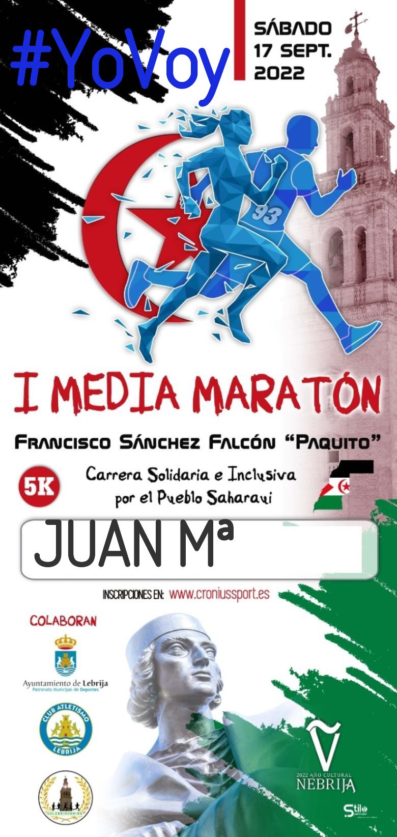 #YoVoy - JUAN Mª (I MEDIA MARATÓN FRANCISCO SÁNCHEZ FALCÓN “PAQUITO”)