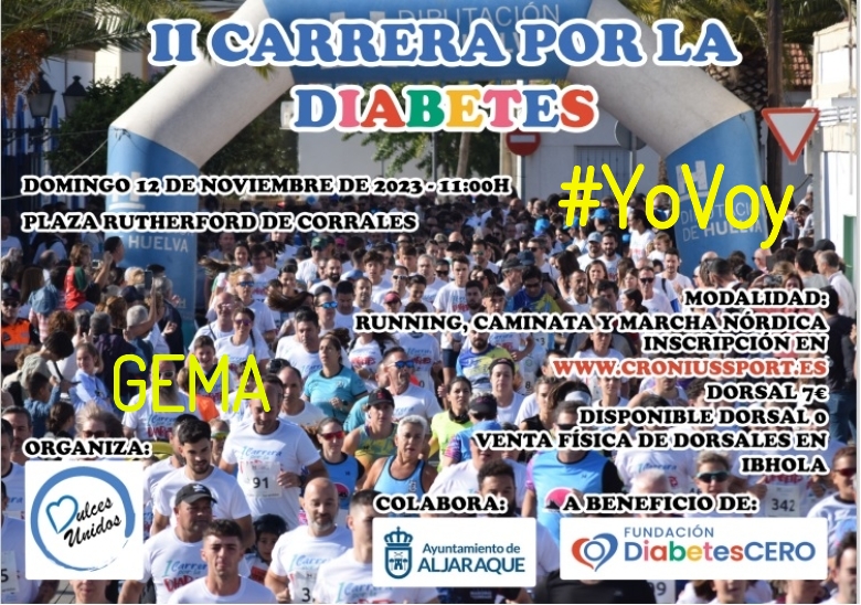 #YoVoy - GEMA  (II CARRERA SOLIDARIA POR LA  DIABETES)