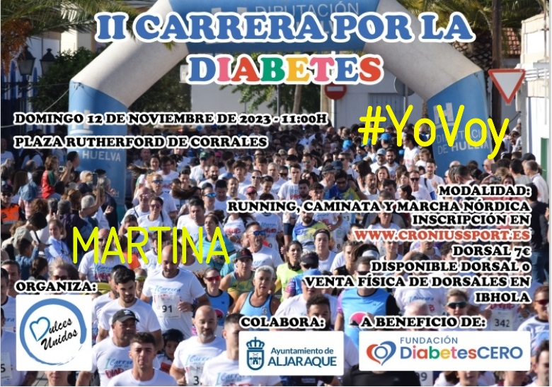 #YoVoy - MARTINA (II CARRERA SOLIDARIA POR LA  DIABETES)