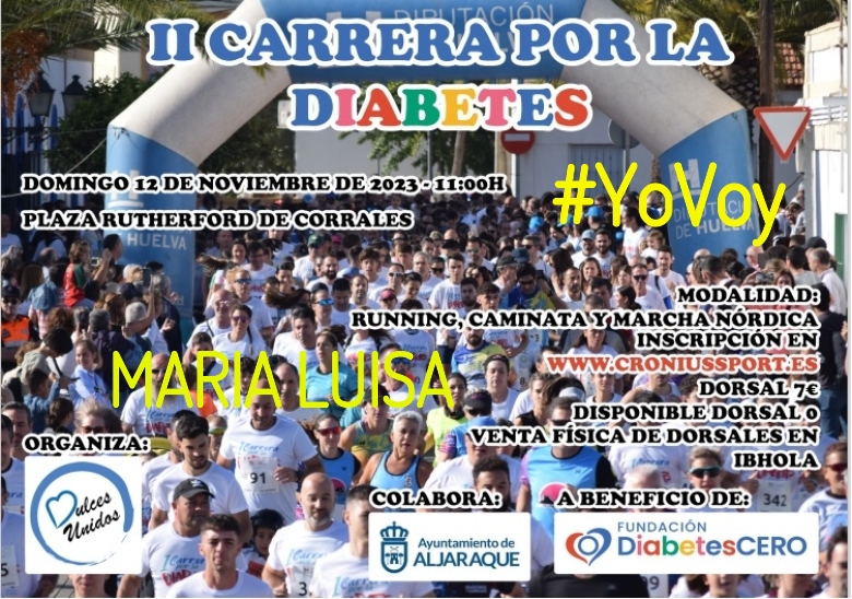 #ImGoing - MARIA LUISA (II CARRERA SOLIDARIA POR LA  DIABETES)