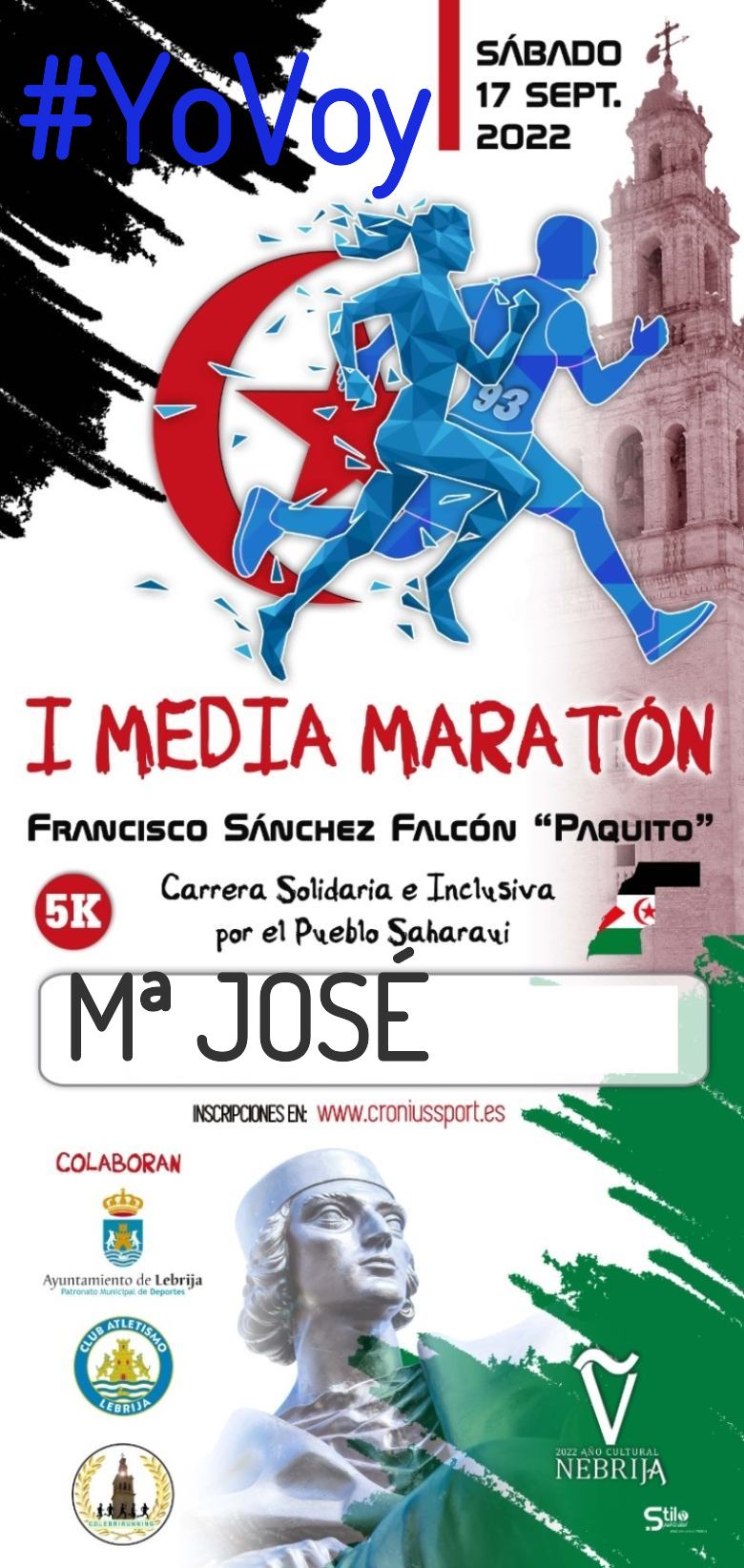 #YoVoy - Mª JOSÉ (I MEDIA MARATÓN FRANCISCO SÁNCHEZ FALCÓN “PAQUITO”)