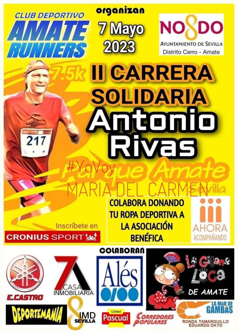 #YoVoy - MARIA DEL CARMEN (II CARRERA SOLIDARIA ANTONIO RIVAS (PARQUE AMATE) 2023)