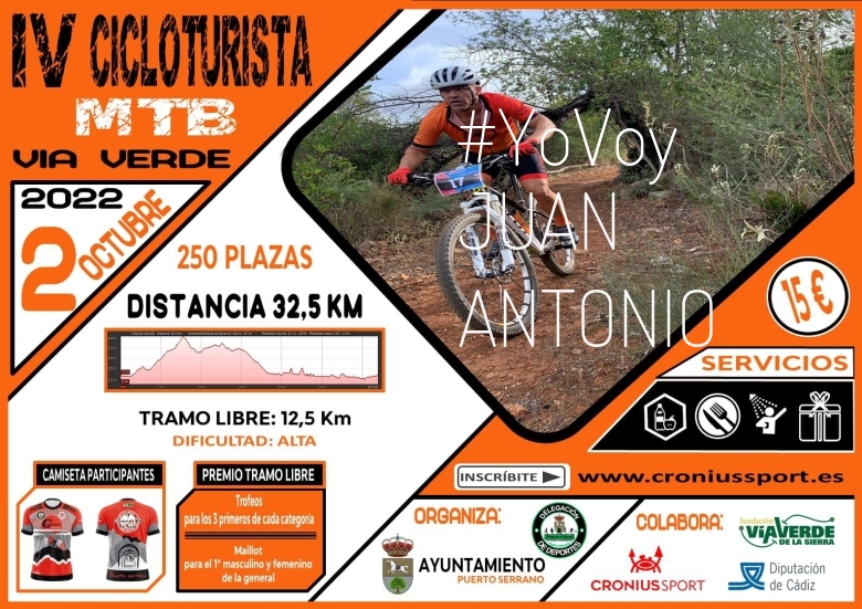 #YoVoy - JUAN ANTONIO (IV CICLOTURISTA VÍA VERDE MTB PUERTO SERRANO)