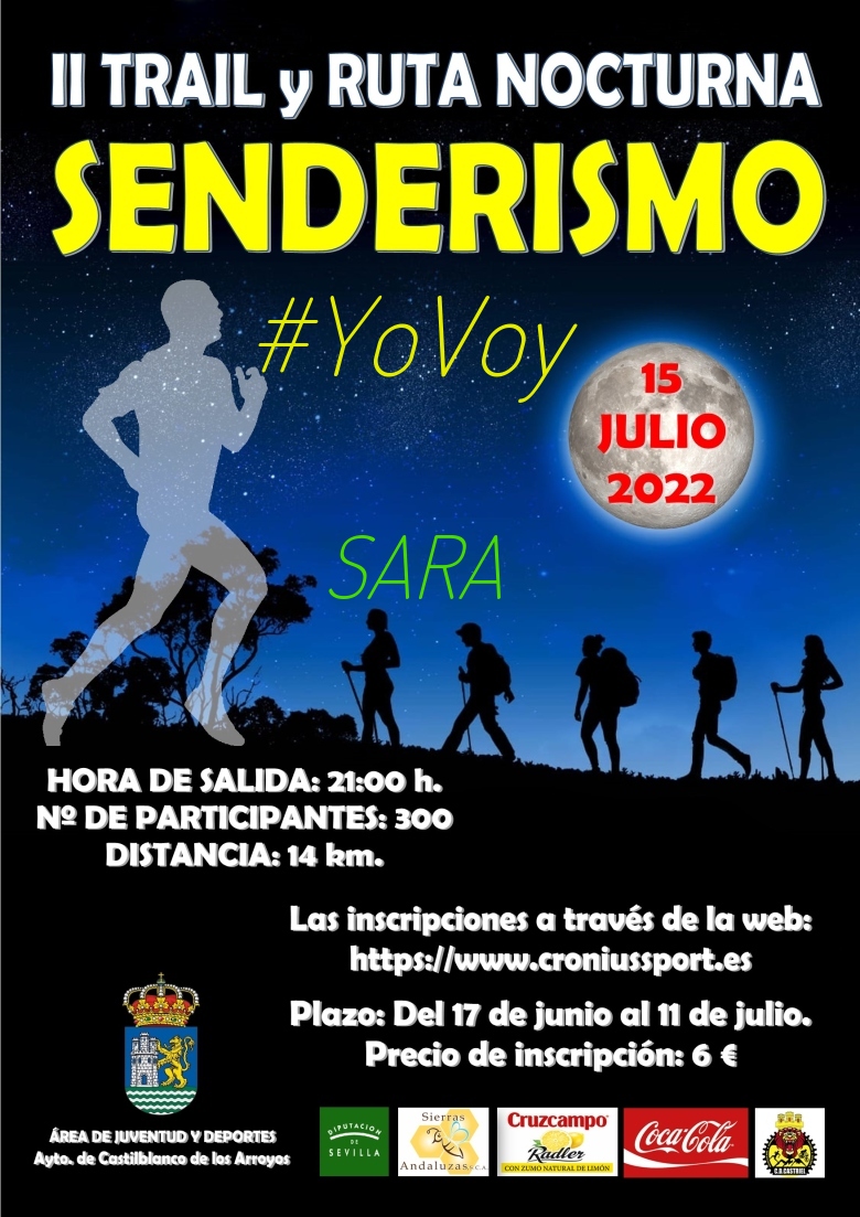 #YoVoy - SARA (II TRAIL Y RUTA SENDERISTA NOCTURNA CASTILBLANCO)