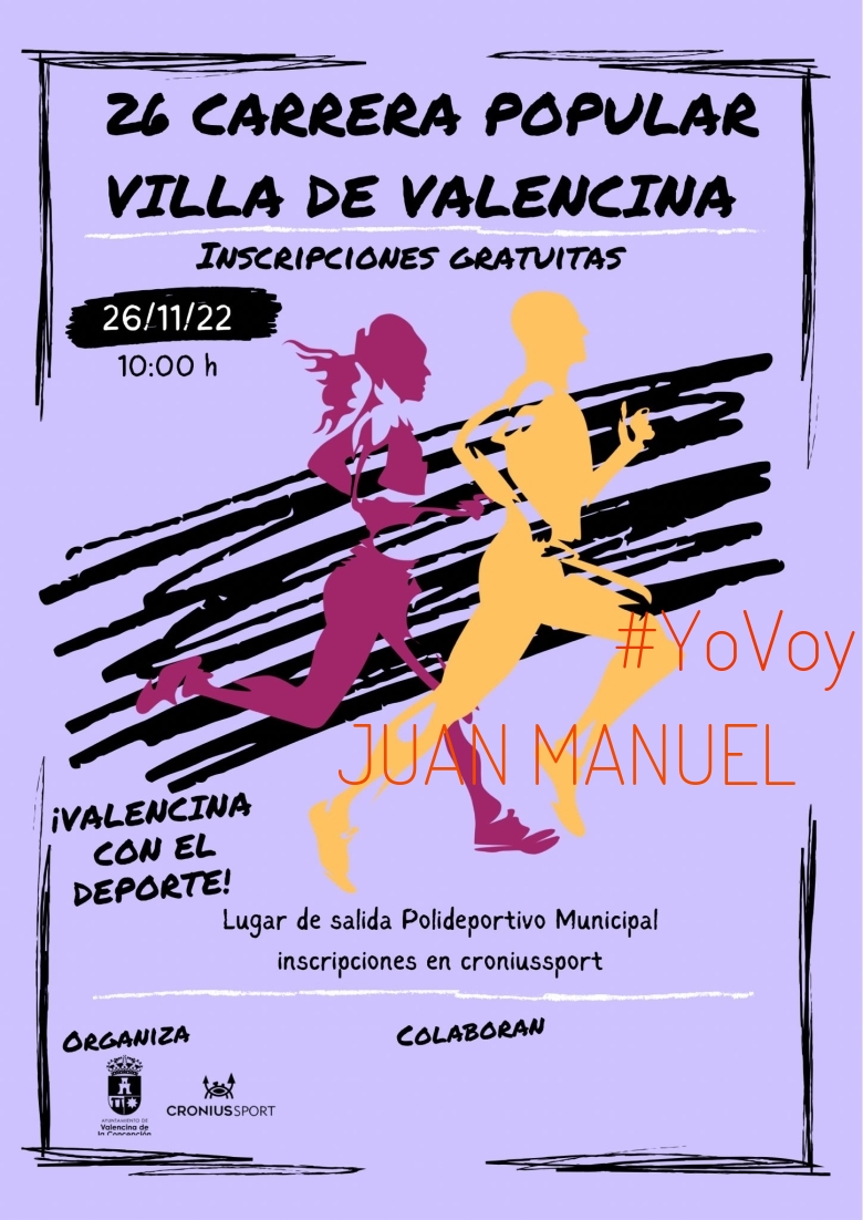 #EuVou - JUAN MANUEL (26 CARRERA POPULAR VILLA DE VALENCINA DE LA CONCEPCION)