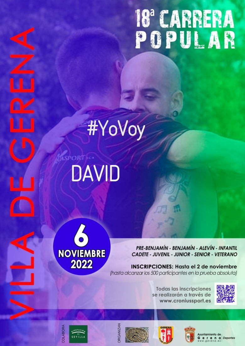 #EuVou - DAVID (18º CARRERA POPULAR VILLA DE GERENA)