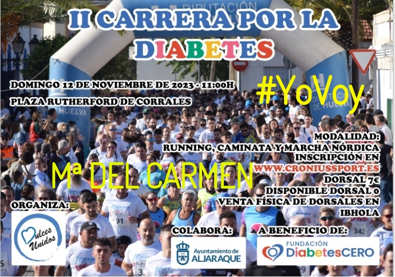 #JoHiVaig - Mª DEL CARMEN (II CARRERA SOLIDARIA POR LA  DIABETES)