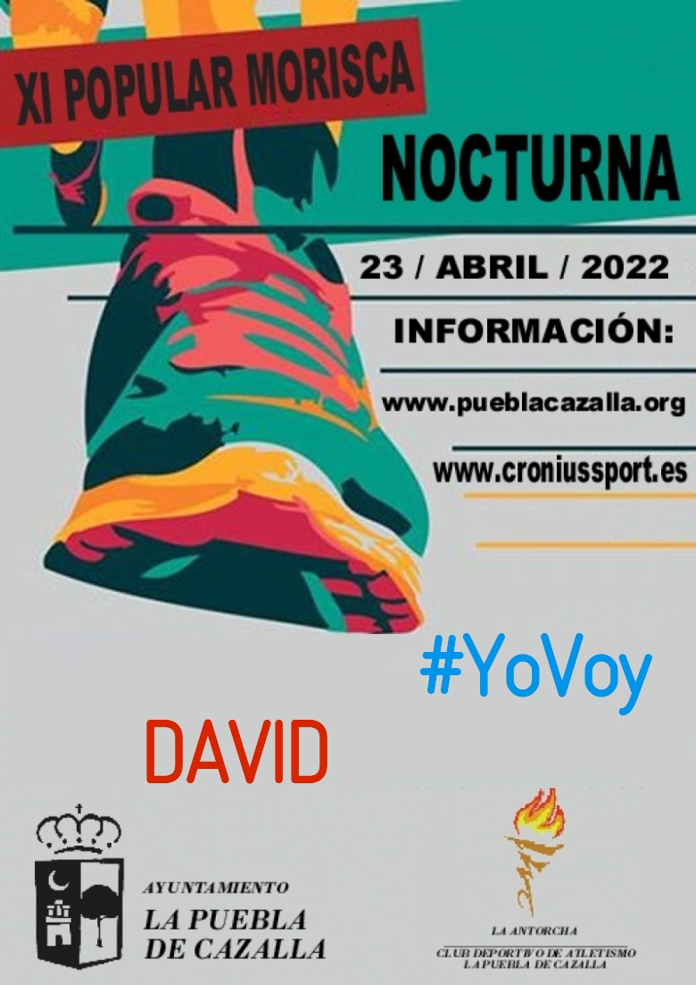 #YoVoy - DAVID (XI CARRERA POPULAR MORISCA)