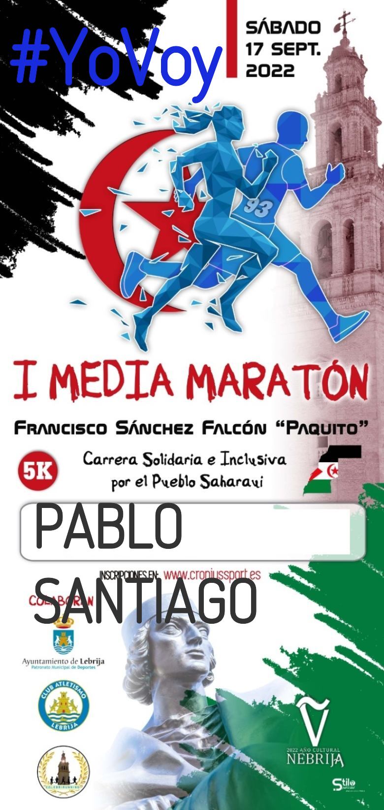 #ImGoing - PABLO SANTIAGO (I MEDIA MARATÓN FRANCISCO SÁNCHEZ FALCÓN “PAQUITO”)