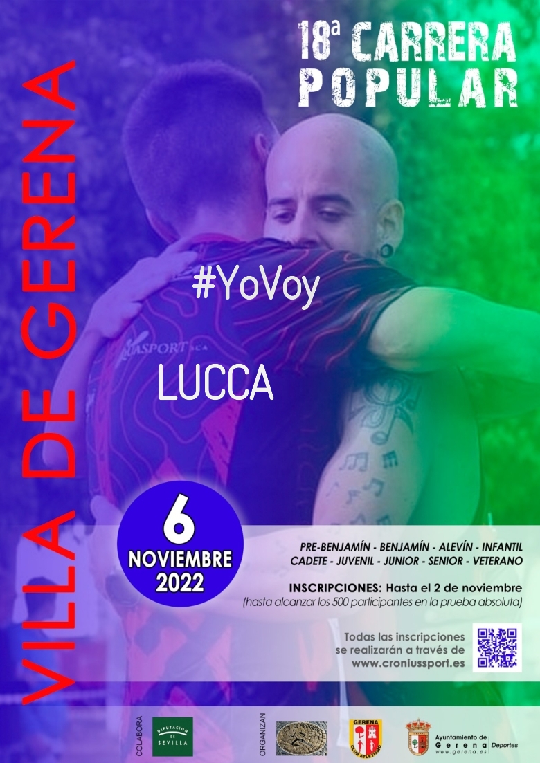 #EuVou - LUCCA (18º CARRERA POPULAR VILLA DE GERENA)
