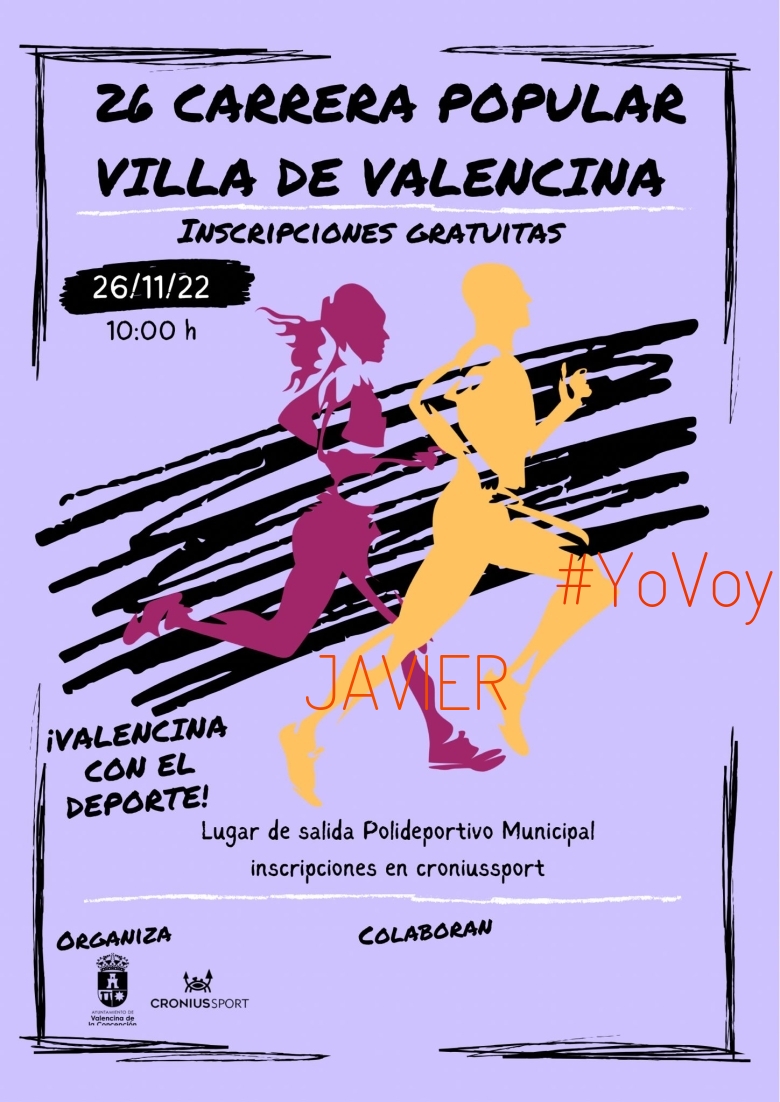 #JoHiVaig - JAVIER (26 CARRERA POPULAR VILLA DE VALENCINA DE LA CONCEPCION)