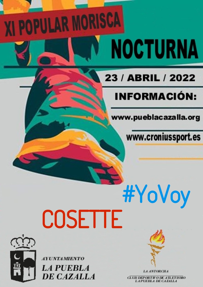 #YoVoy - COSETTE (XI CARRERA POPULAR MORISCA)