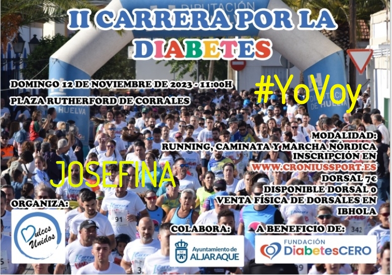 #YoVoy - JOSEFINA (II CARRERA SOLIDARIA POR LA  DIABETES)