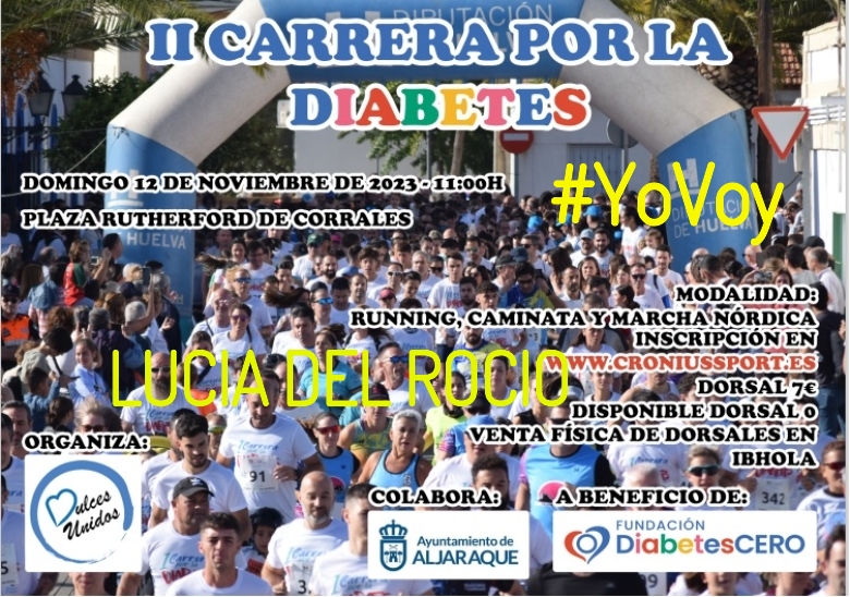 #YoVoy - LUCIA DEL ROCIO (II CARRERA SOLIDARIA POR LA  DIABETES)