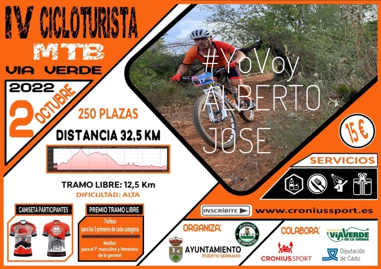 #YoVoy - ALBERTO JOSE (IV CICLOTURISTA VÍA VERDE MTB PUERTO SERRANO)