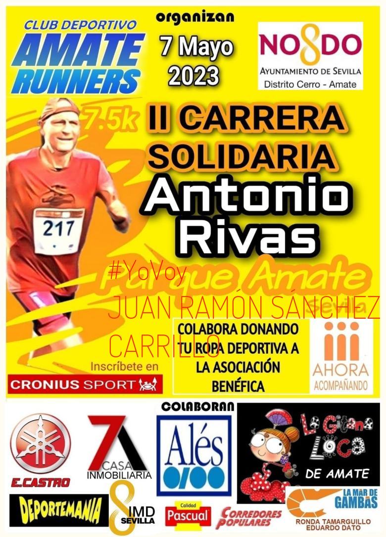 #YoVoy - JUAN RAMÓN SÁNCHEZ CARRILLO (II CARRERA SOLIDARIA ANTONIO RIVAS (PARQUE AMATE) 2023)