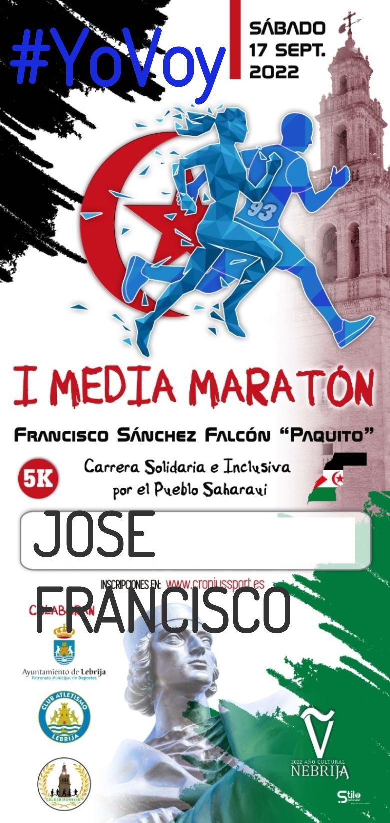 #Ni banoa - JOSE FRANCISCO (I MEDIA MARATÓN FRANCISCO SÁNCHEZ FALCÓN “PAQUITO”)