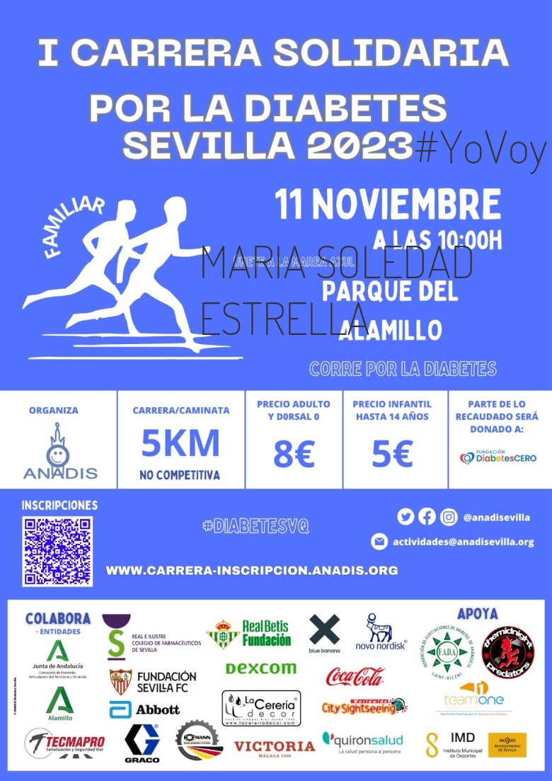 #YoVoy - MARIA SOLEDAD ESTRELLA (I CARRERA SOLIDARIA POR LA DIABETES EN SEVILLA)