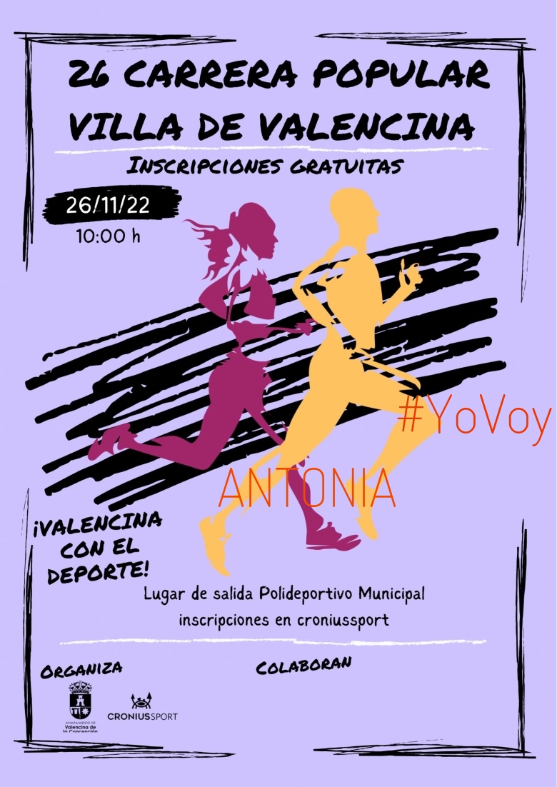#YoVoy - ANTONIA (26 CARRERA POPULAR VILLA DE VALENCINA DE LA CONCEPCION)