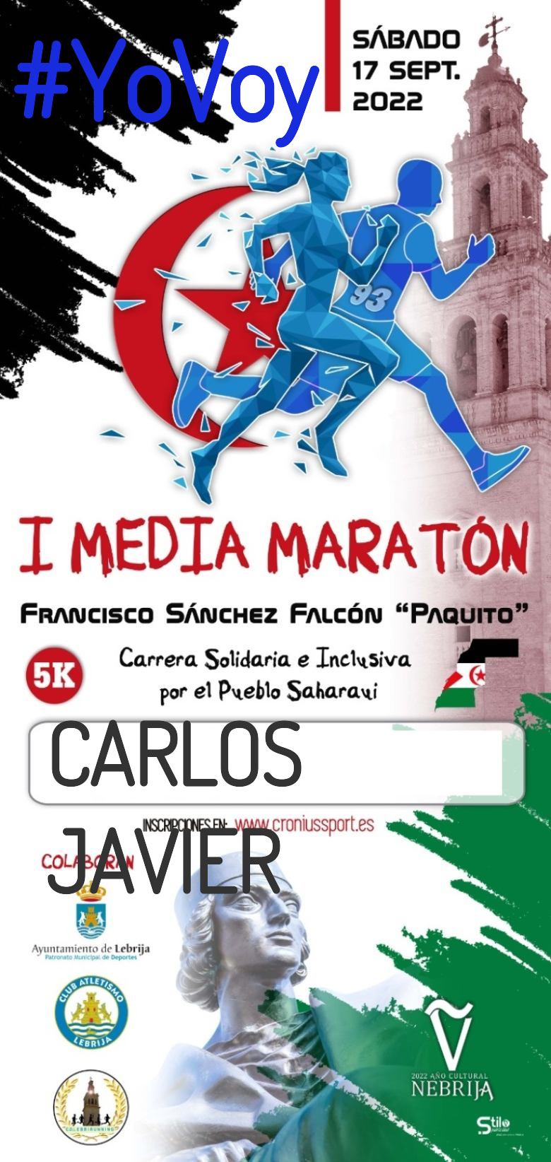 #YoVoy - CARLOS JAVIER (I MEDIA MARATÓN FRANCISCO SÁNCHEZ FALCÓN “PAQUITO”)