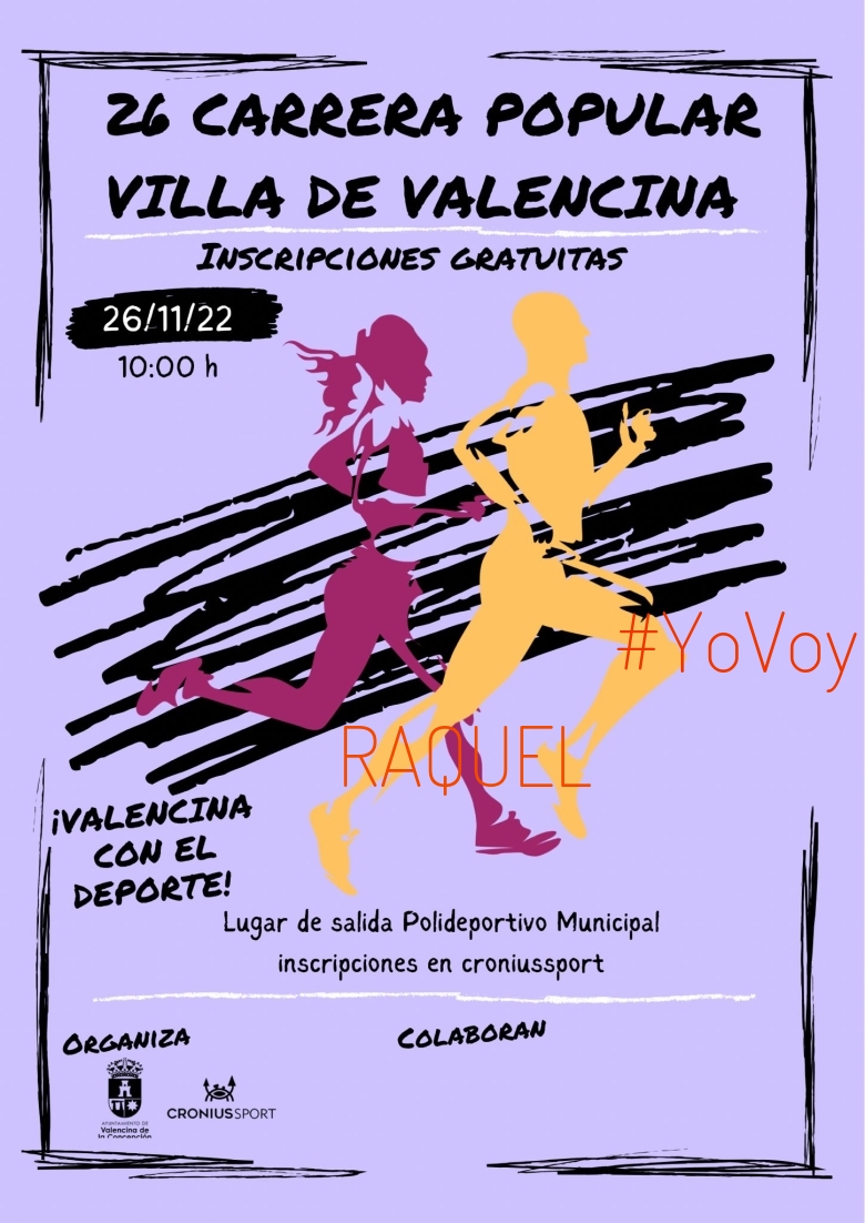 #YoVoy - RAQUEL (26 CARRERA POPULAR VILLA DE VALENCINA DE LA CONCEPCION)