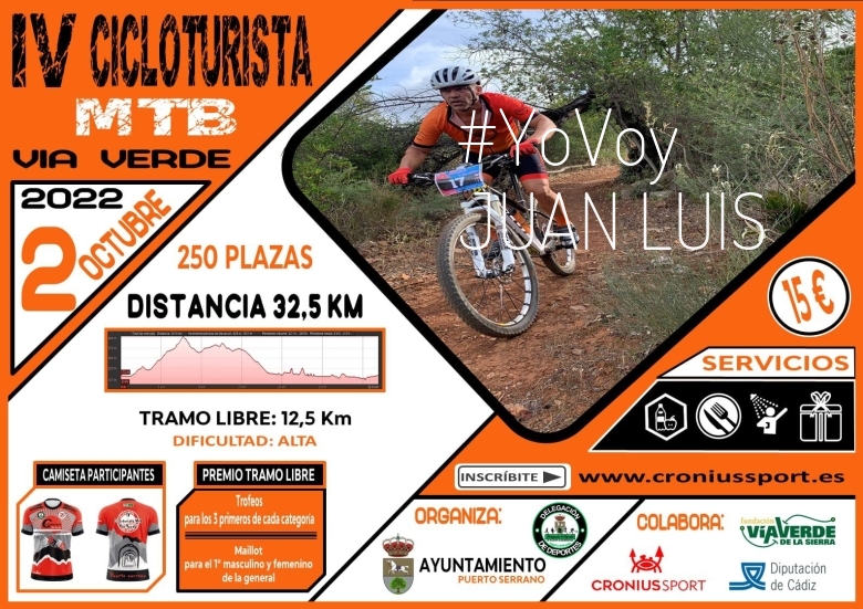 #EuVou - JUAN LUIS (IV CICLOTURISTA VÍA VERDE MTB PUERTO SERRANO)
