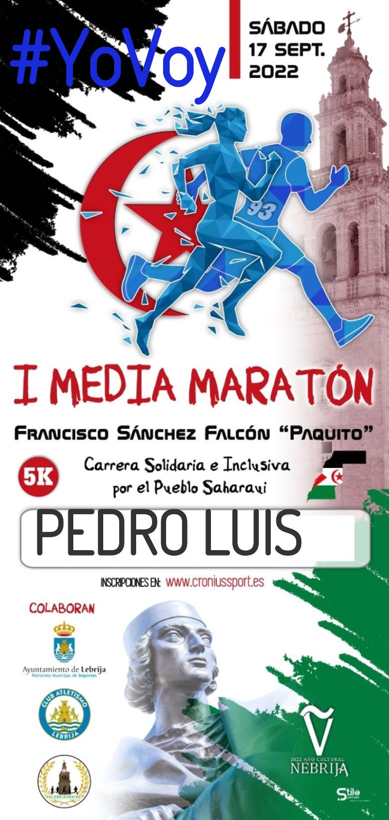 #Ni banoa - PEDRO LUIS (I MEDIA MARATÓN FRANCISCO SÁNCHEZ FALCÓN “PAQUITO”)