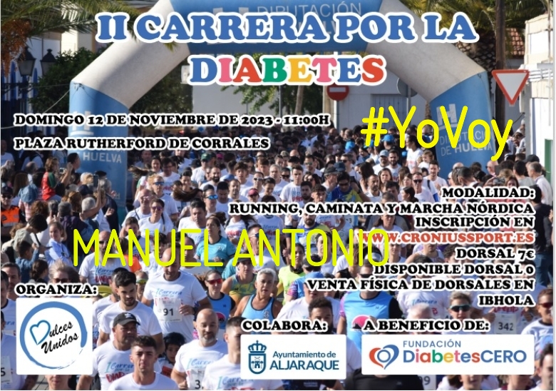 #Ni banoa - MANUEL ANTONIO (II CARRERA SOLIDARIA POR LA  DIABETES)