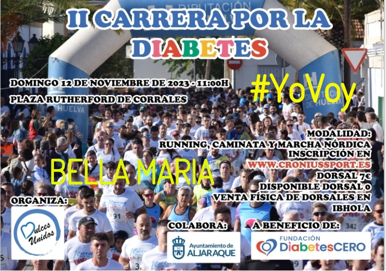 #Ni banoa - BELLA MARIA (II CARRERA SOLIDARIA POR LA  DIABETES)