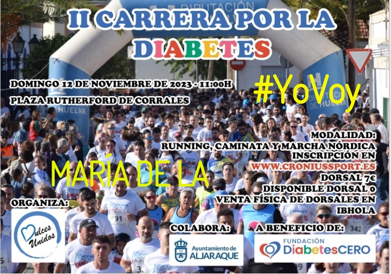 #ImGoing - MARÍA DE LA (II CARRERA SOLIDARIA POR LA  DIABETES)