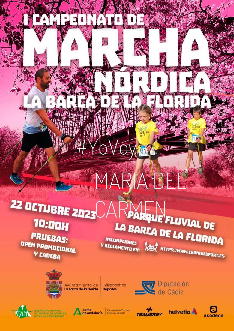 #YoVoy - MARIA DEL CARMEN (I CAMPEONATO DE MARCHA NÓRDICA “LA BARCA DE LA FLORIDA”)